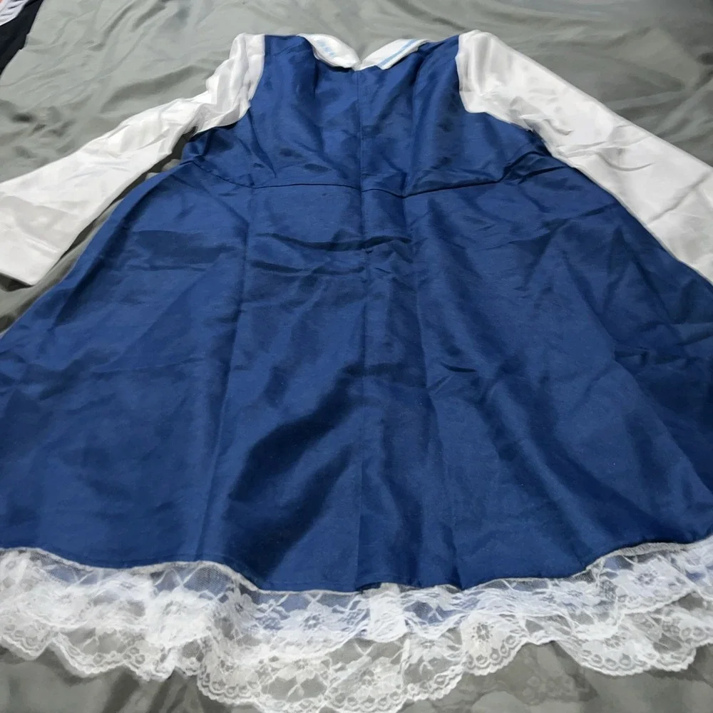 Adults Anya Forger Cosplay Costume Anime Spy x Family Blue Dress Cute.  Size 2XL